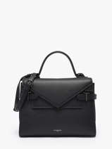 Cross Body Tas M Emilie Grain Leder Le tanneur Zwart emily TEMI1014